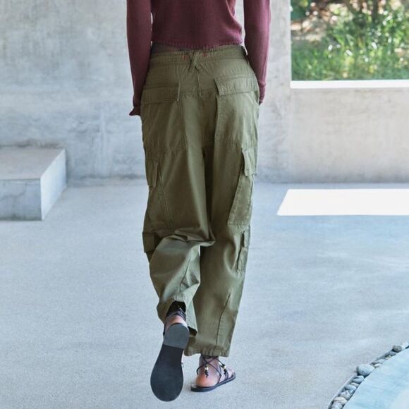 ZARA LOOSE FIT CARGO PANTS ZW COLLECTION - Picture 3 of 13